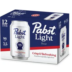 Pabst Blue Ribbon Pabst Light Beer - 12pk/144 fl oz Cans