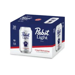 Pabst Blue Ribbon Pabst Light Beer - 30pk/360 fl oz Cans