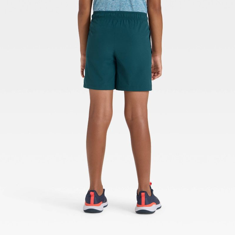 slide 2 of 3, Boys' Hybrid Shorts - All In Motion™ Teal Blue XL, 1 ct