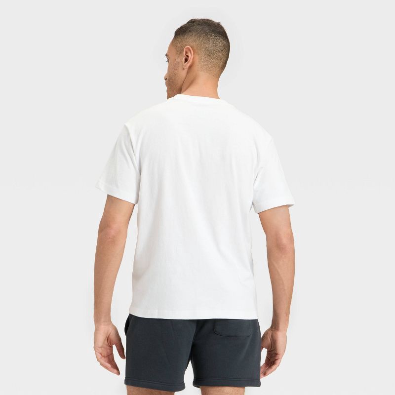 slide 3 of 3, Men's Short Sleeve NBA T-Shirt - Original Use™ White L, 1 ct