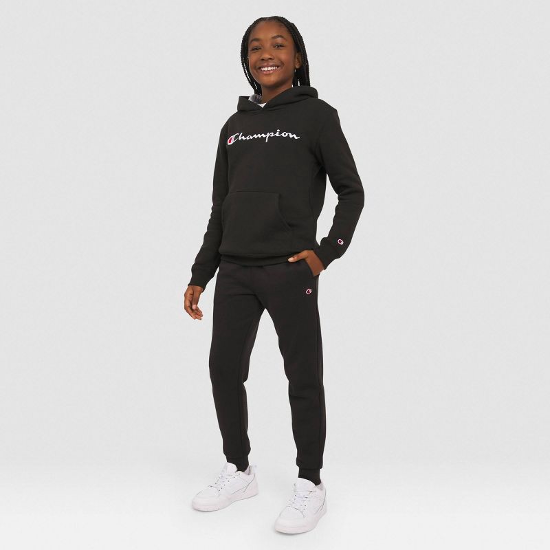 slide 6 of 7, Champion Kids' Signature Fleece Hoodie - Black M, 1 ct