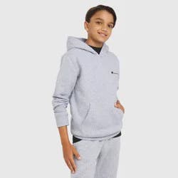 Champion Kids' Signature Fleece Hoodie - Heather Gray S
