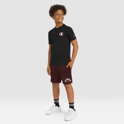 Champion Kids' Signature Graphic T-Shirt - Black L