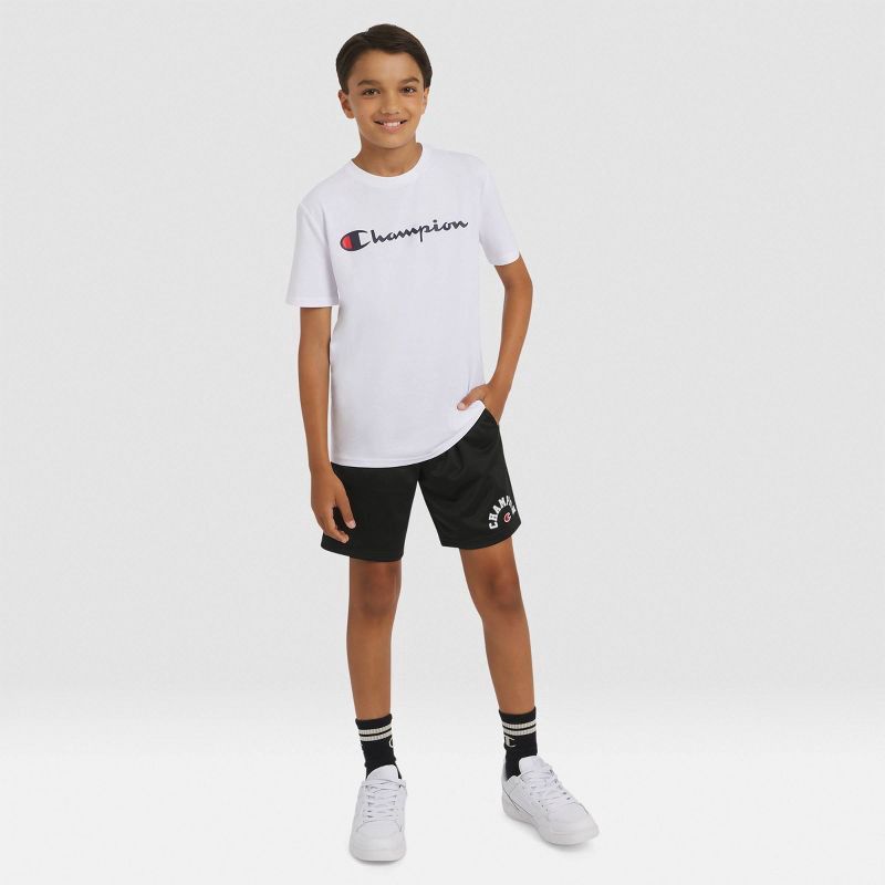 slide 2 of 9, Champion Kids' Signature Graphic T-Shirt - White XL, 1 ct