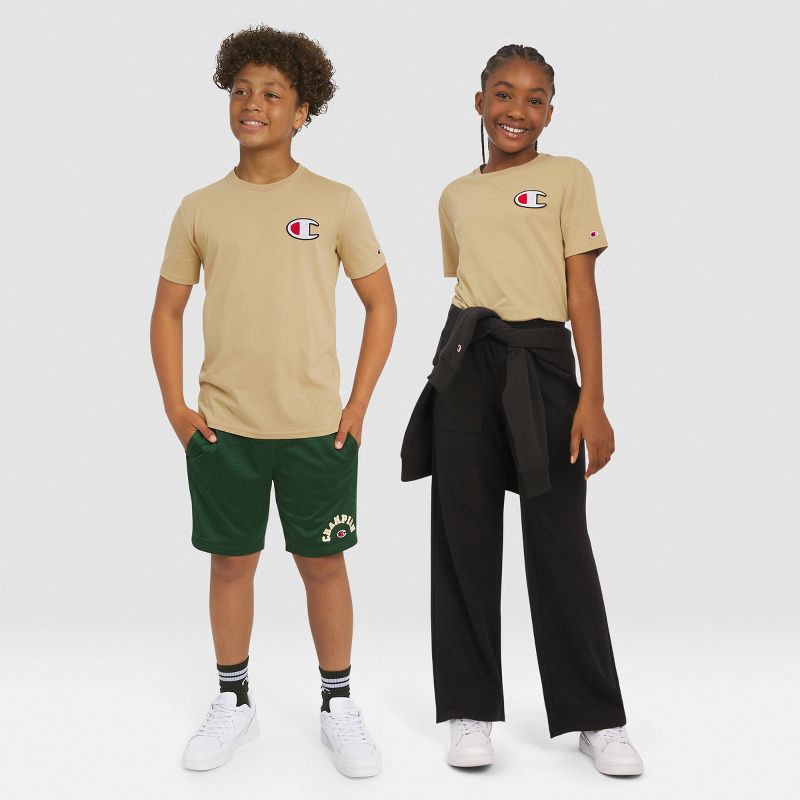 slide 6 of 6, Champion Kids' Signature Graphic T-Shirt - Khaki L, 1 ct