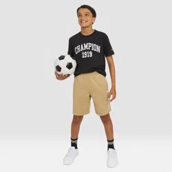 Champion Kids' Signature Fleece Shorts - Khaki S