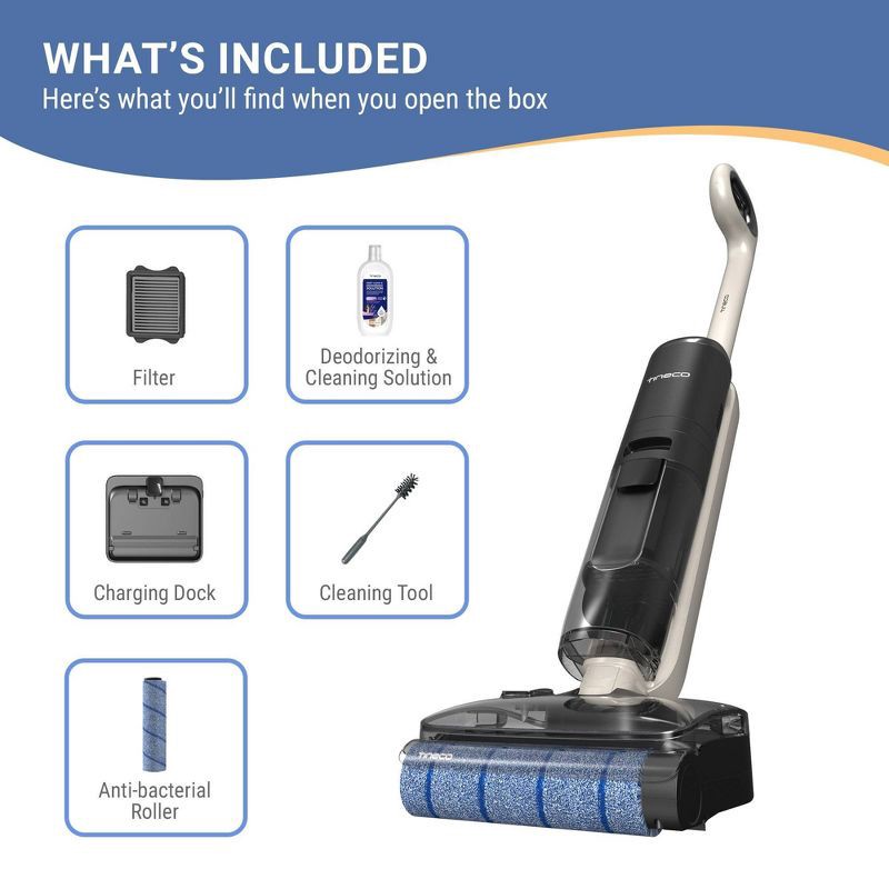 slide 2 of 12, Tineco GO HammerHead MessDetect Cordless Wet/Dry Mop & Vacuum with ZeroTangle and Lay Flat Technology, 1 ct