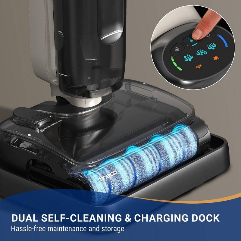 slide 11 of 12, Tineco GO HammerHead MessDetect Cordless Wet/Dry Mop & Vacuum with ZeroTangle and Lay Flat Technology, 1 ct