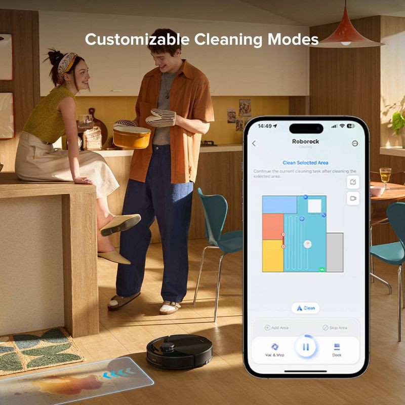slide 12 of 15, Roborock Q10 PF+ Vacuum and Mop with 10,000 Pa Suction, Auto Empty Dock and Dual Anti-Tangle System White, 1 ct