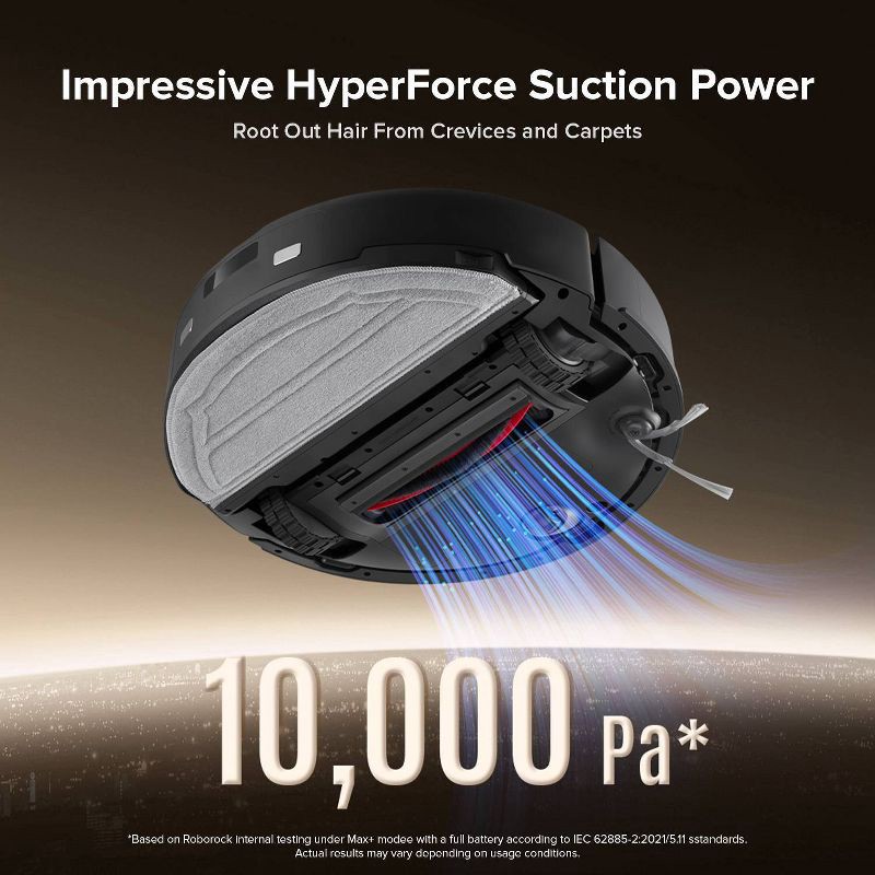 slide 5 of 15, Roborock Q10 PF+ Vacuum and Mop with 10,000 Pa Suction, Auto Empty Dock and Dual Anti-Tangle System White, 1 ct