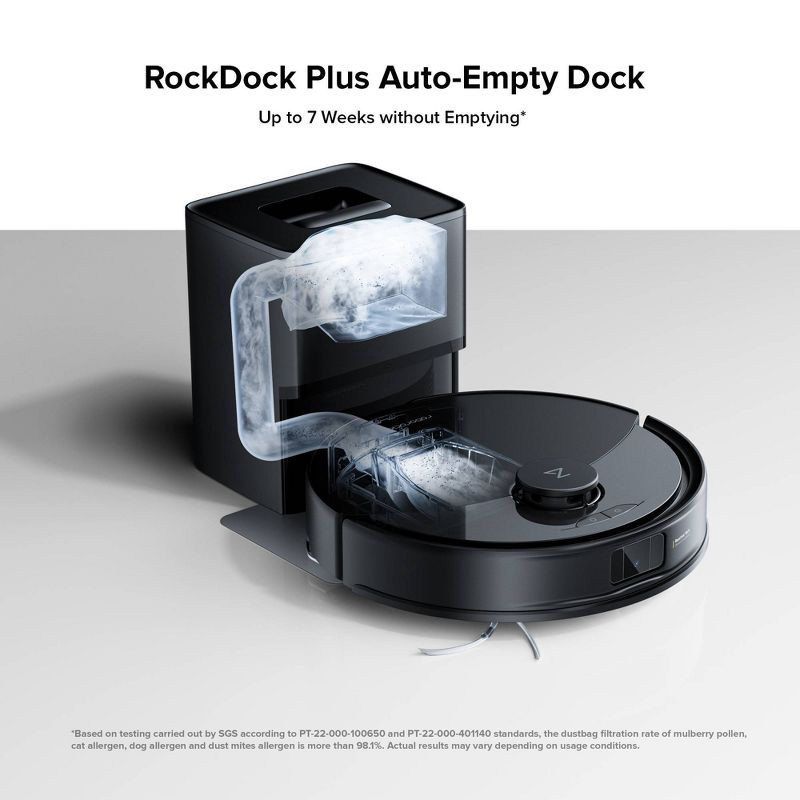 slide 11 of 15, Roborock Q10 PF+ Vacuum and Mop with 10,000 Pa Suction, Auto Empty Dock and Dual Anti-Tangle System White, 1 ct