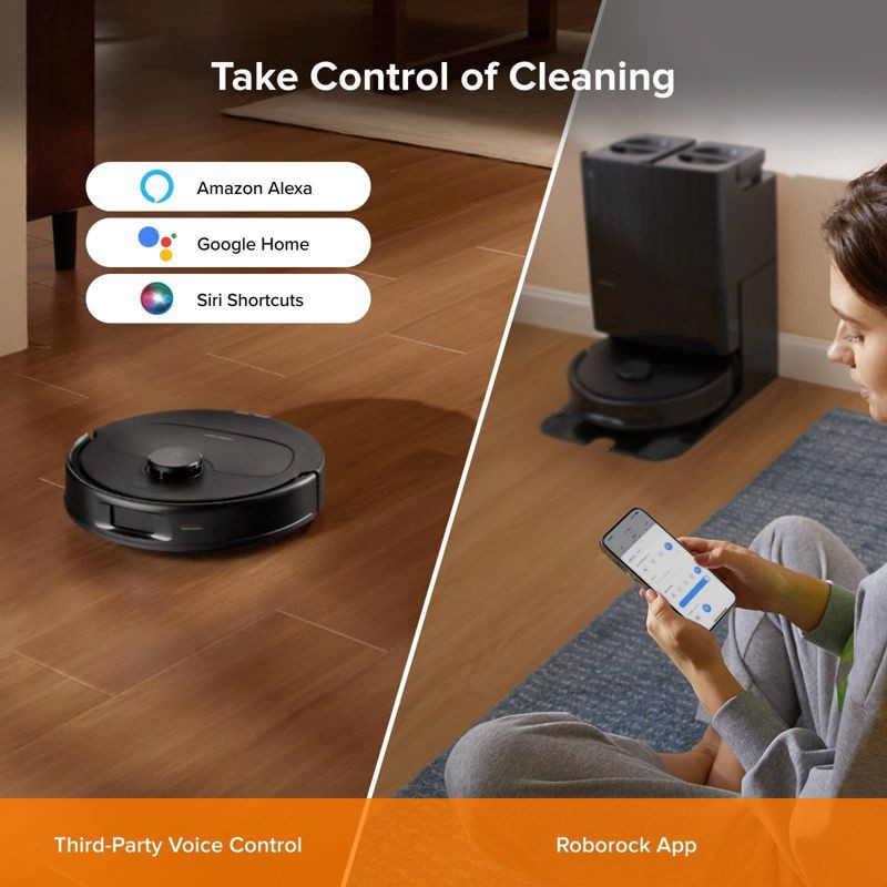 slide 7 of 15, Roborock QR 598 Robot Vacuum and Mop with 8,000 Pa Suction, Auto Mop Washing, Drying, Emptying & Tank Refilling, 1 ct