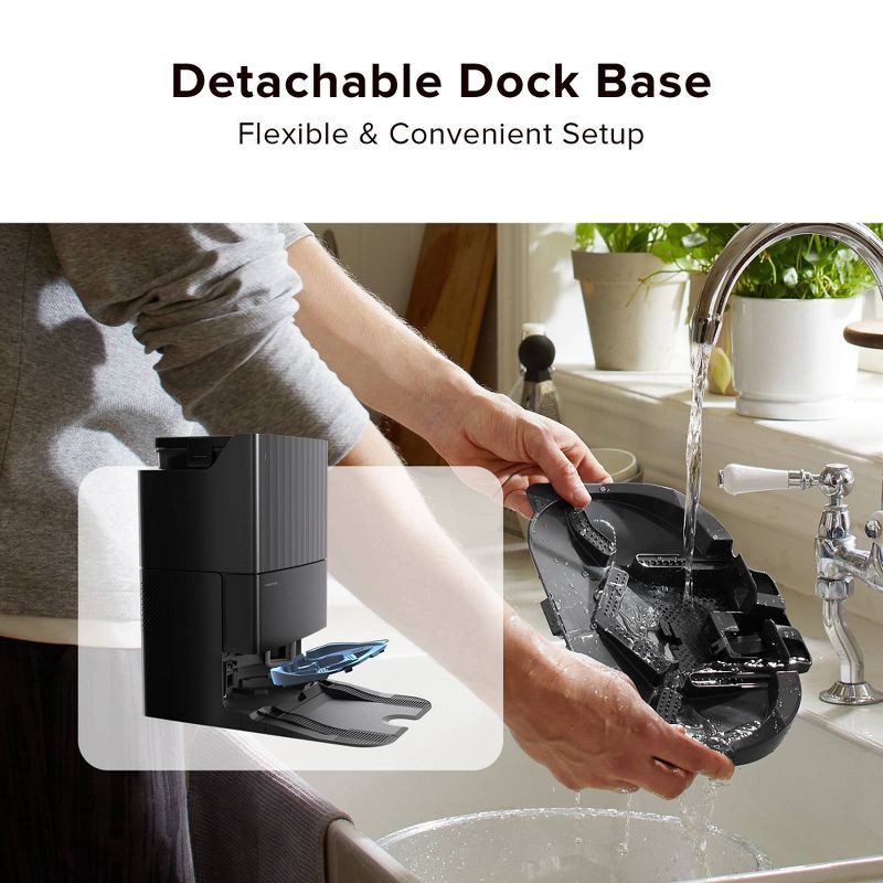 slide 11 of 15, Roborock QR 598 Robot Vacuum and Mop with 8,000 Pa Suction, Auto Mop Washing, Drying, Emptying & Tank Refilling, 1 ct