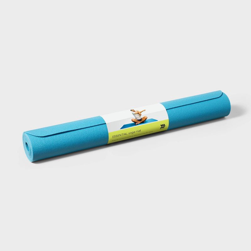slide 2 of 4, Yoga Mat Blue (3mm) - All In Motion™, 1 ct