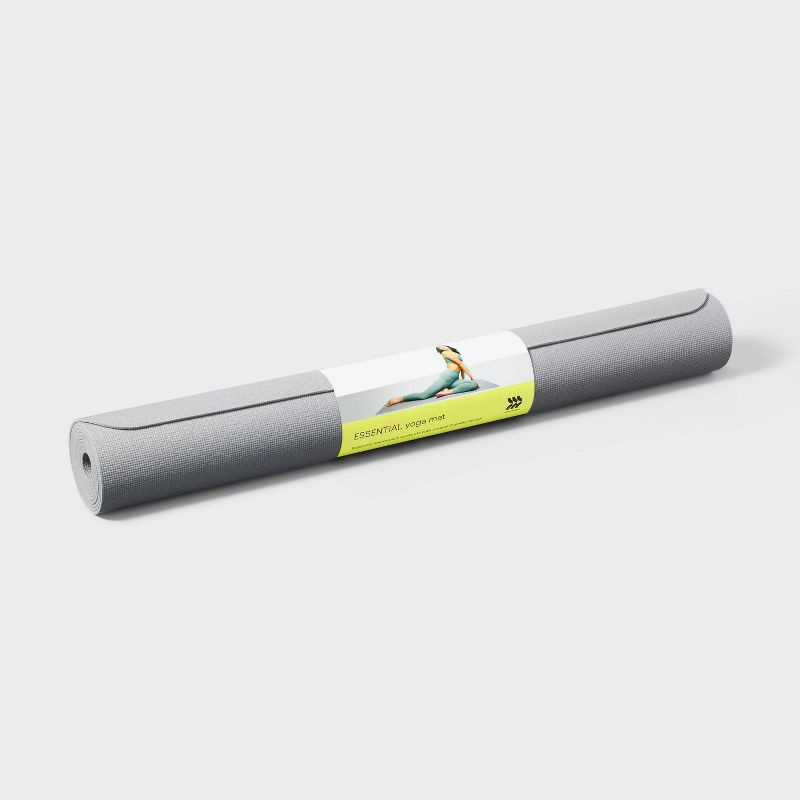slide 2 of 4, Yoga Mat Gray (3mm) - All In Motion™, 1 ct