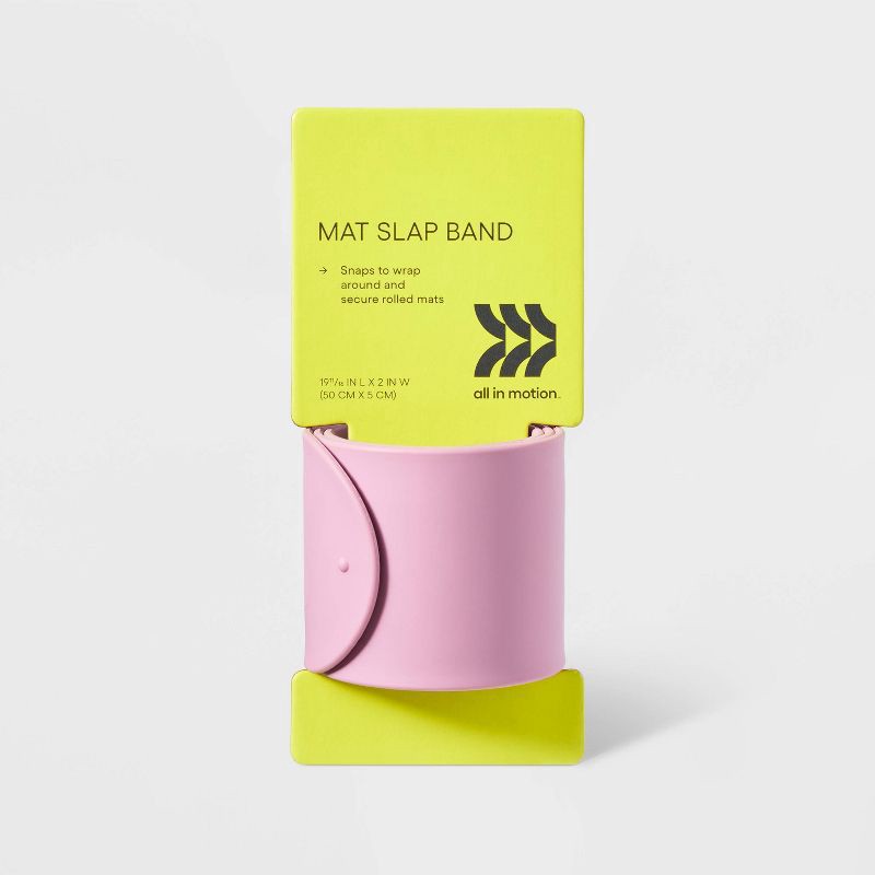 slide 2 of 3, Yoga Straps Mat Slap Band - All In Motion™ Pink, 1 ct
