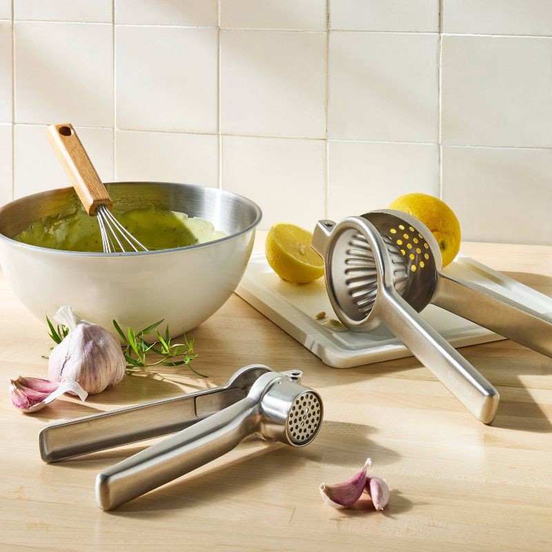 slide 2 of 3, Stainless Steel Lemon Squeezer - Figmint™, 1 ct