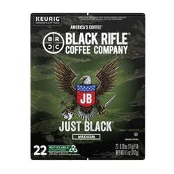 Black Rifle Coffee Company Just Black Medium Roast Coffee Pods - 22ct
