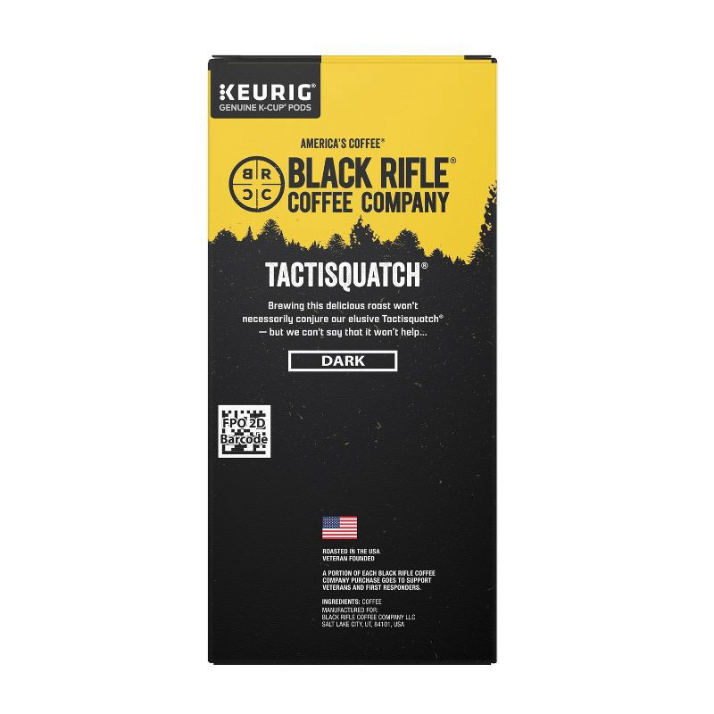 slide 3 of 3, Black Rifle Coffee Company Tactisquatch Dark Roast Coffee Pods - 22ct, 22 ct