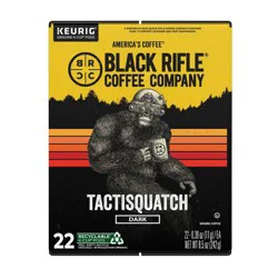 Black Rifle Coffee Company Tactisquatch Dark Roast Coffee Pods - 22ct