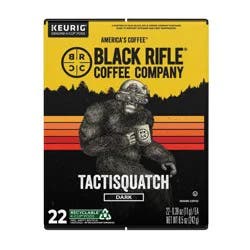 Black Rifle Coffee Company Tactisquatch Dark Roast Coffee Pods - 22ct