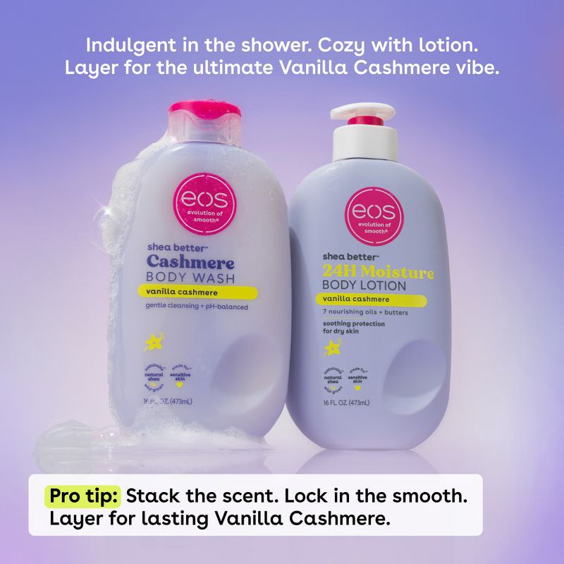 slide 6 of 7, eos Mini Body Wash - Travel Size - Vanilla Cashmere - 2.5 fl oz, 2.5 fl oz