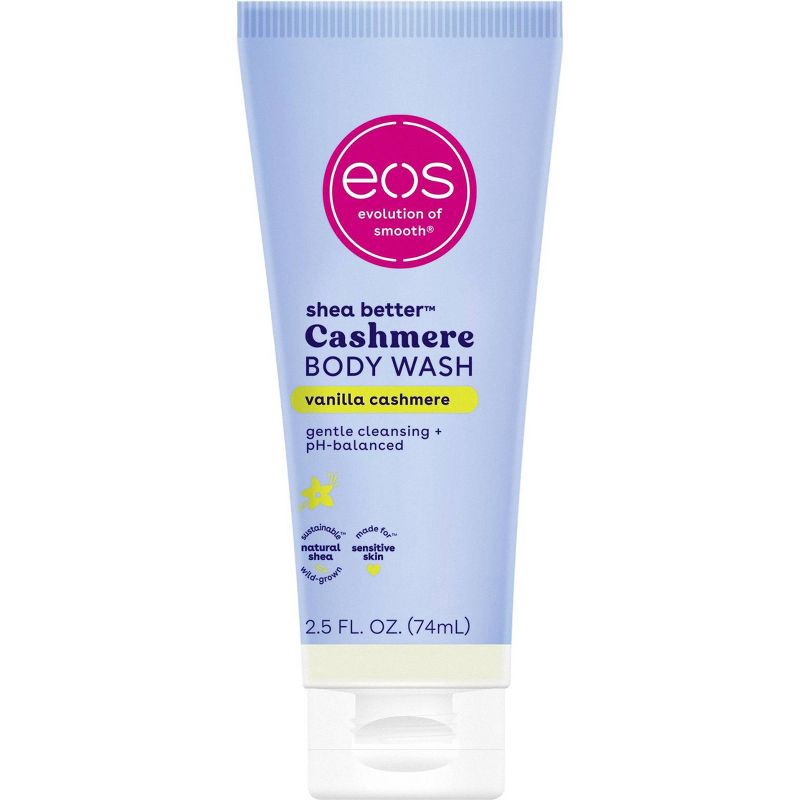 slide 1 of 7, eos Mini Body Wash - Travel Size - Vanilla Cashmere - 2.5 fl oz, 2.5 fl oz