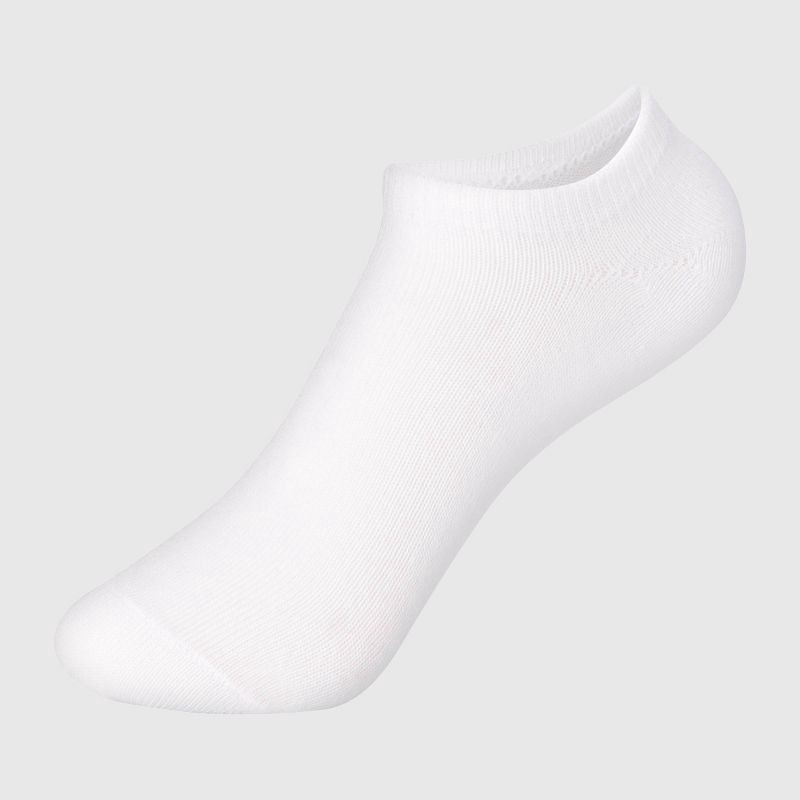 slide 3 of 5, Hanes Girls' 20pk Super Soft No Show Socks - M, 20 ct