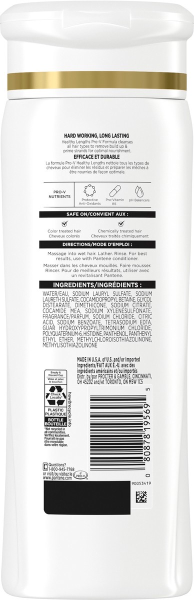 slide 2 of 3, Pantene Healthy Lengths Shampoo, 12 fl oz