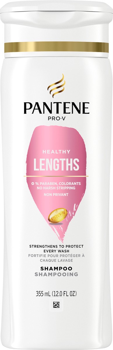 slide 3 of 3, Pantene Healthy Lengths Shampoo, 12 fl oz
