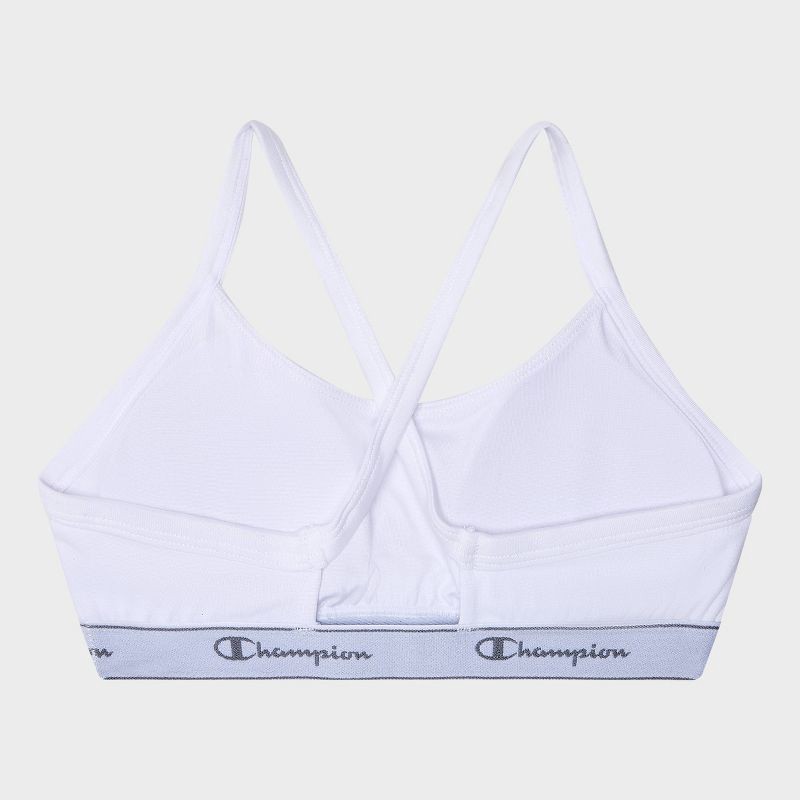 slide 2 of 3, Champion Girls' Authentic Originals Bralette - White S, 1 ct