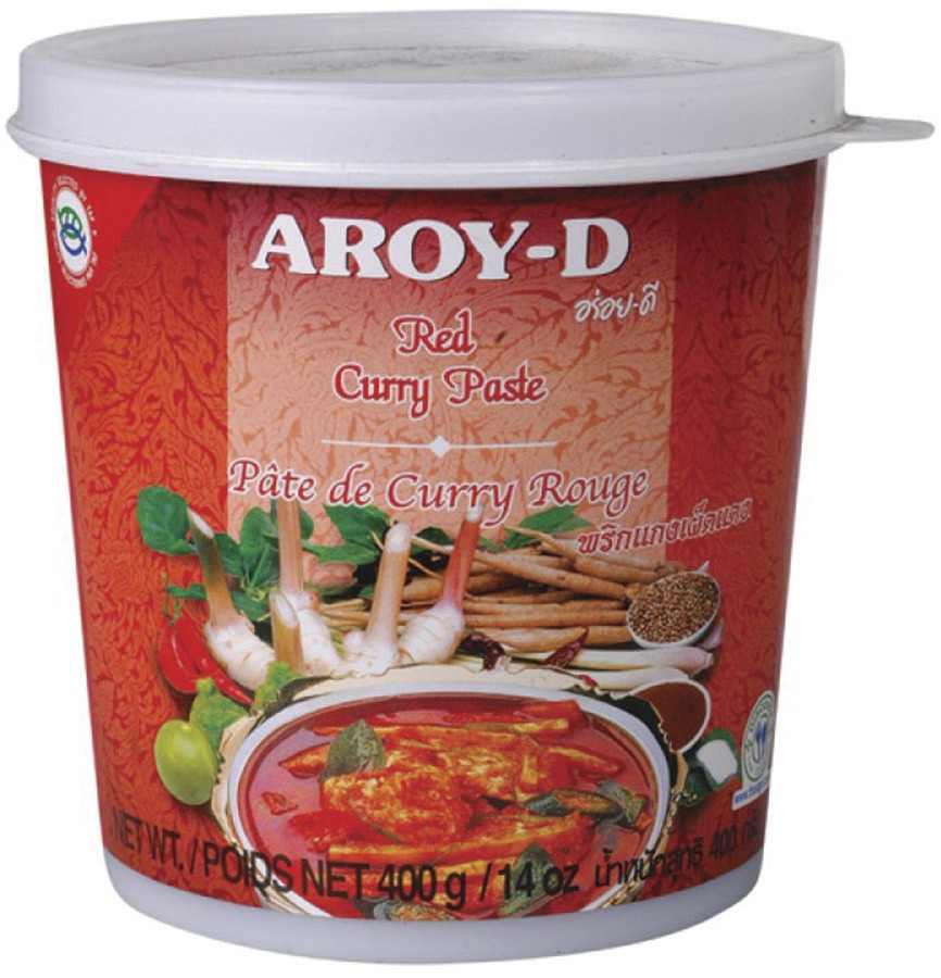 slide 1 of 1, Aroy-D Red Curry Paste, 14 oz