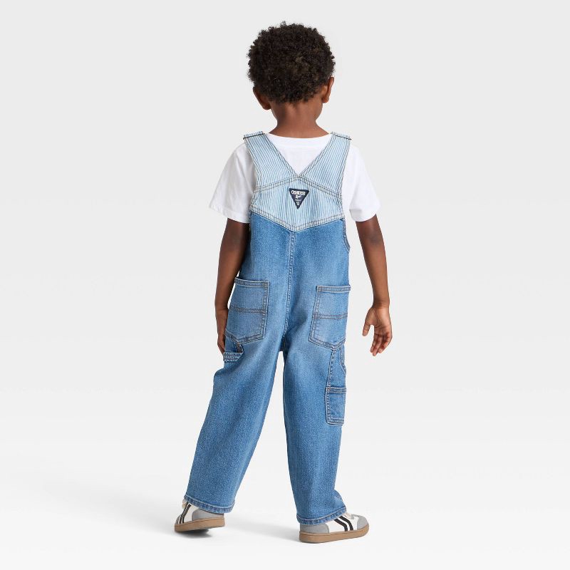 slide 2 of 4, OshKosh B'gosh Toddler Boys' Denim Overalls - Blue 2T, 1 ct