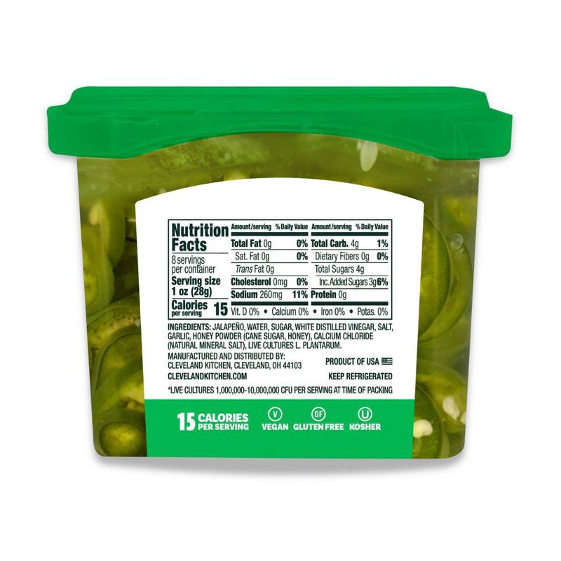 slide 2 of 5, Cleveland Kitchen Hot Honey Jalapenos - 16 fl oz, 16 fl oz