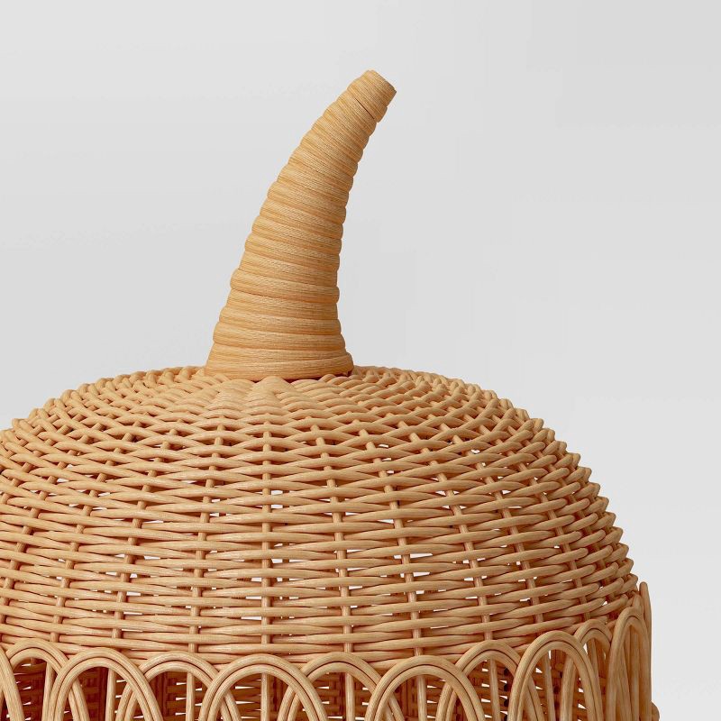 slide 2 of 4, X-Large Rattan Loop Accent Pumpkin - Threshold™, 1 ct