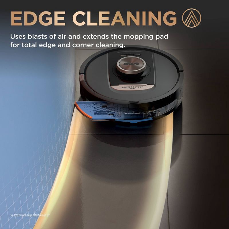 slide 6 of 12, Shark Power Detect 2-in-1 Robot Vacuum and Mop with NeverTouch Pro Base - RV2820ZE, 1 ct