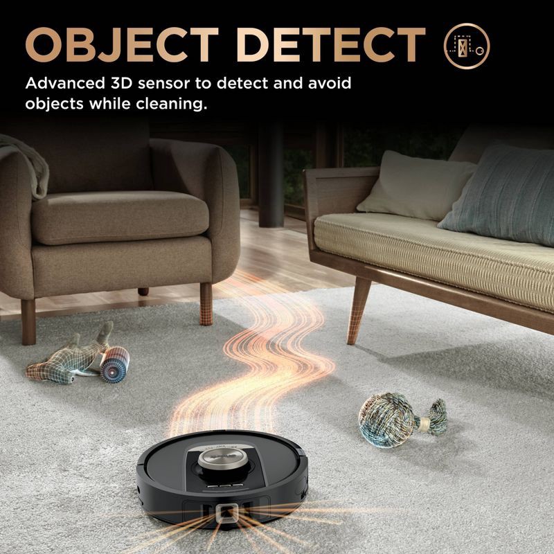 slide 11 of 12, Shark Power Detect 2-in-1 Robot Vacuum and Mop with NeverTouch Pro Base - RV2820ZE, 1 ct