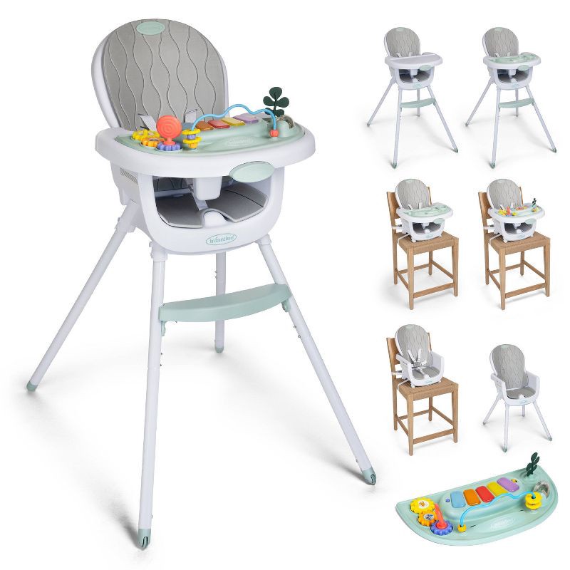 slide 1 of 22, Infantino Music and Lights 8-in-1 Convertible High Chair, 1 ct