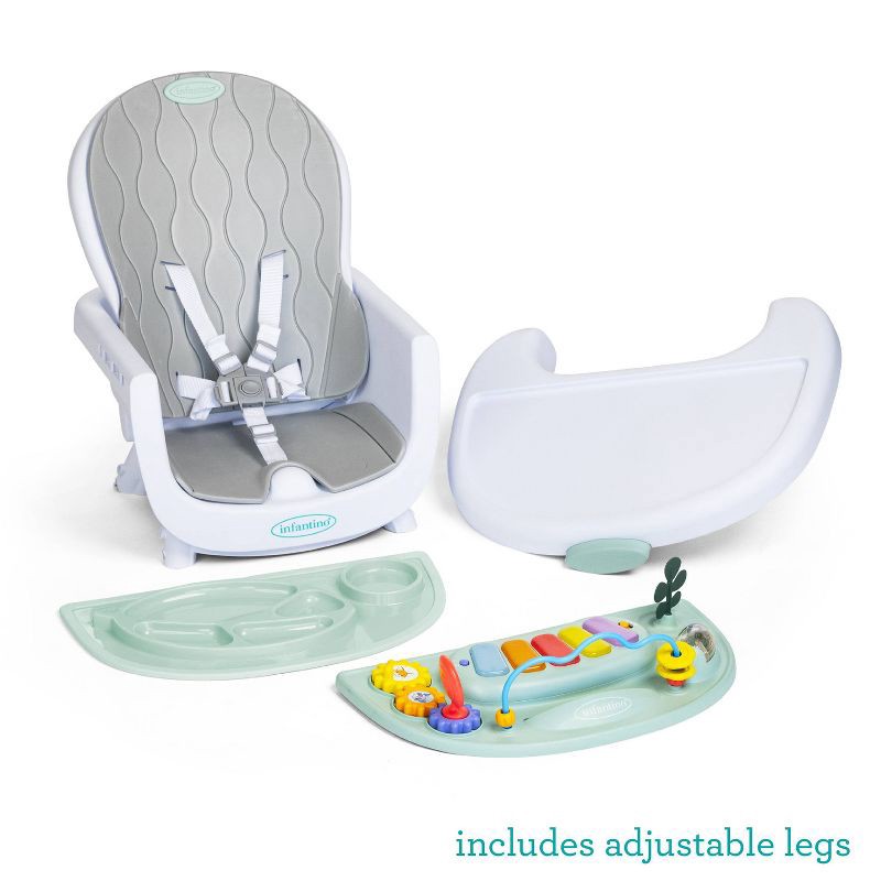 slide 10 of 22, Infantino Music and Lights 8-in-1 Convertible High Chair, 1 ct