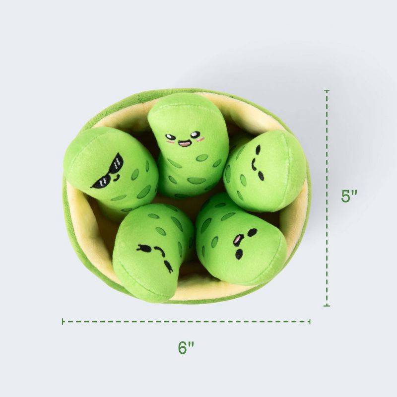 slide 8 of 9, What Do You Meme? Emotional Support Pickles Stuffed Animal: Novelty Polyester Plush Toy, Food-Themed, 5"x6", 1 ct