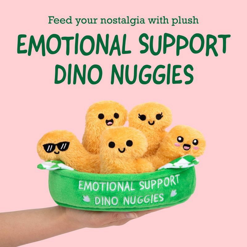 slide 3 of 9, What Do You Meme? Emotional Support Dino Nuggies Stuffed Animal, 1 ct