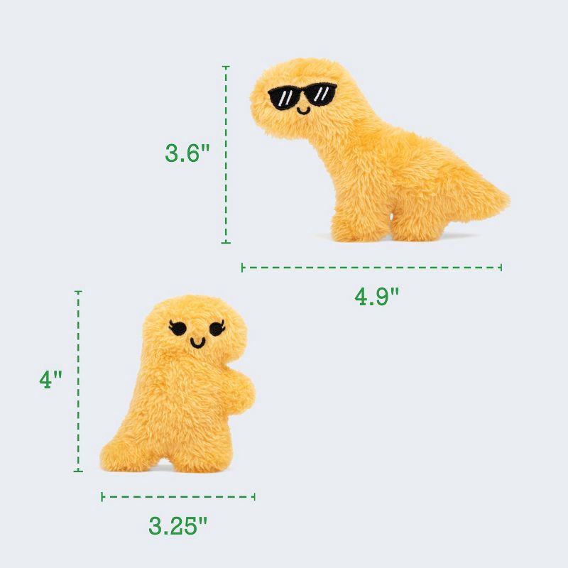 slide 9 of 9, What Do You Meme? Emotional Support Dino Nuggies Stuffed Animal, 1 ct