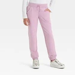 Girls' Fleece Jogger Pants - Cat & Jack™ Lavender L