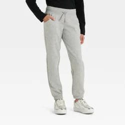Girls' Fleece Jogger Pants - Cat & Jack™ Heather Gray L
