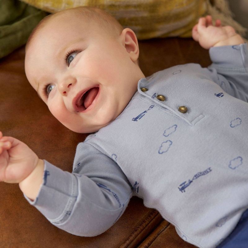 slide 3 of 7, Carter's Just One You® Baby Boys' 3pk Airplanes Long Sleeve Bodysuit - Blue 6M, 3 ct