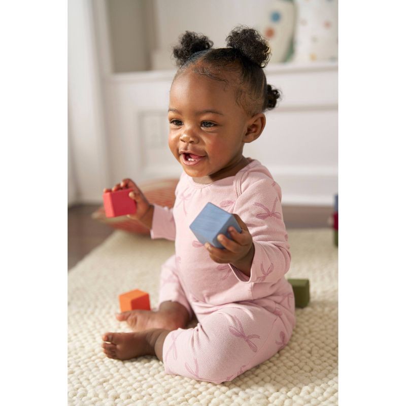 slide 4 of 10, Carter's Just One You® Baby Girls' Bows Long Sleeve Bodysuit - Burgundy 6M, 1 ct