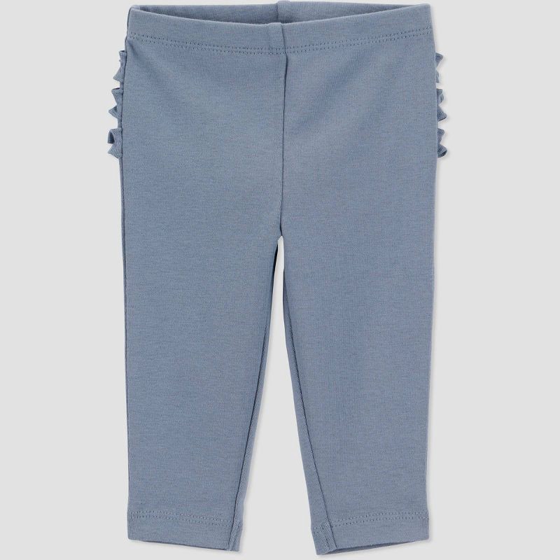 slide 4 of 6, Carter's Just One You® Baby Girls' 2pk Floral Ruffle Pants - Blue 6M, 2 ct