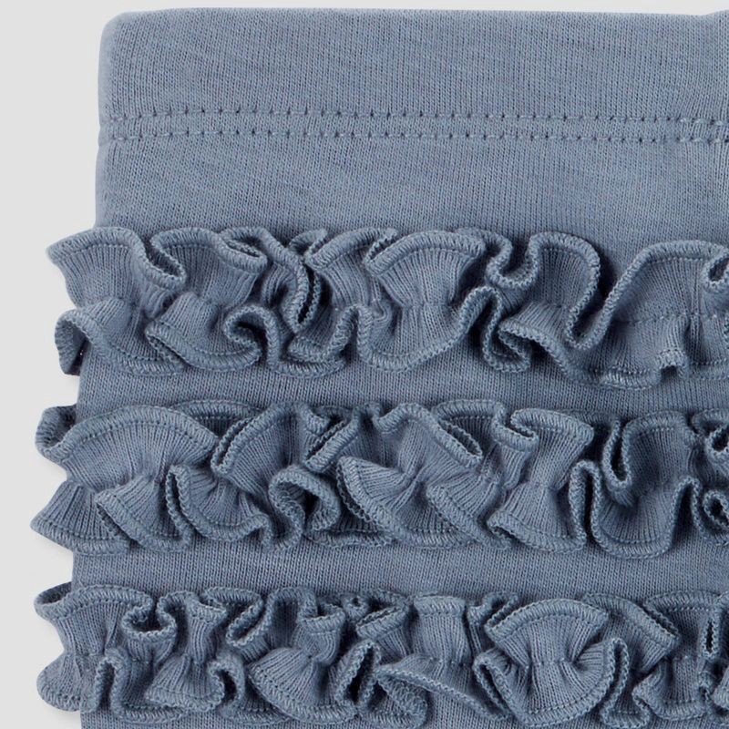 slide 6 of 6, Carter's Just One You® Baby Girls' 2pk Floral Ruffle Pants - Blue 6M, 2 ct