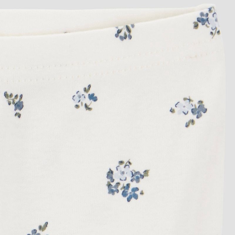 slide 3 of 6, Carter's Just One You® Baby Girls' 2pk Floral Ruffle Pants - Blue 6M, 2 ct