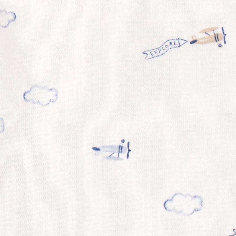 slide 3 of 4, Carter's Just One You® Baby Boys' 2pk Airplanes Sleep N' Play - Navy Blue 3M, 2 ct